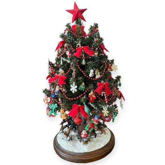 Rare Vintage Holiday Decor Center Piece Christmas Tree Collectible 15”H - Picture 1 of 11